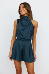 On A Drive Romper Teal